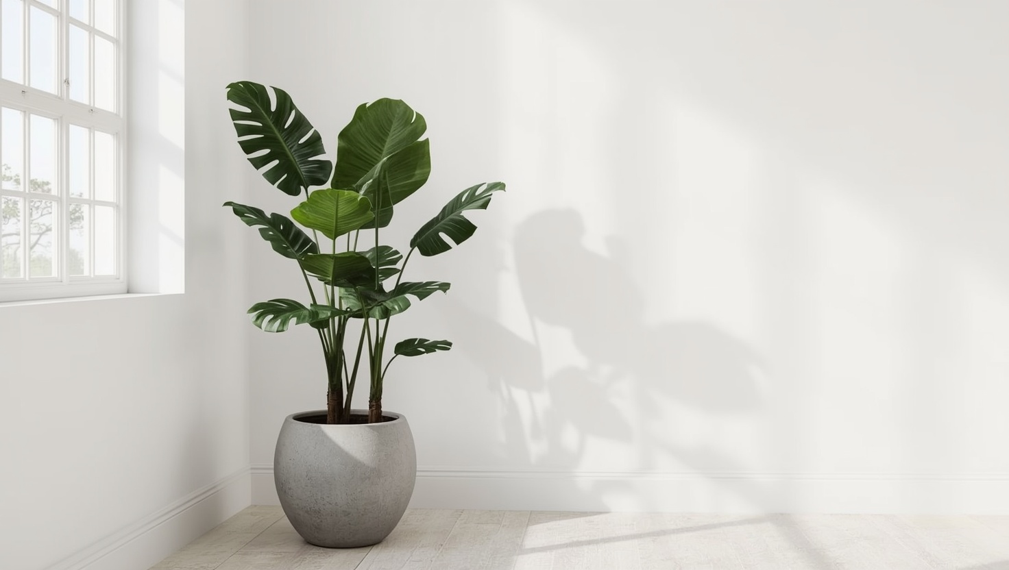 monstera deliciosa living room