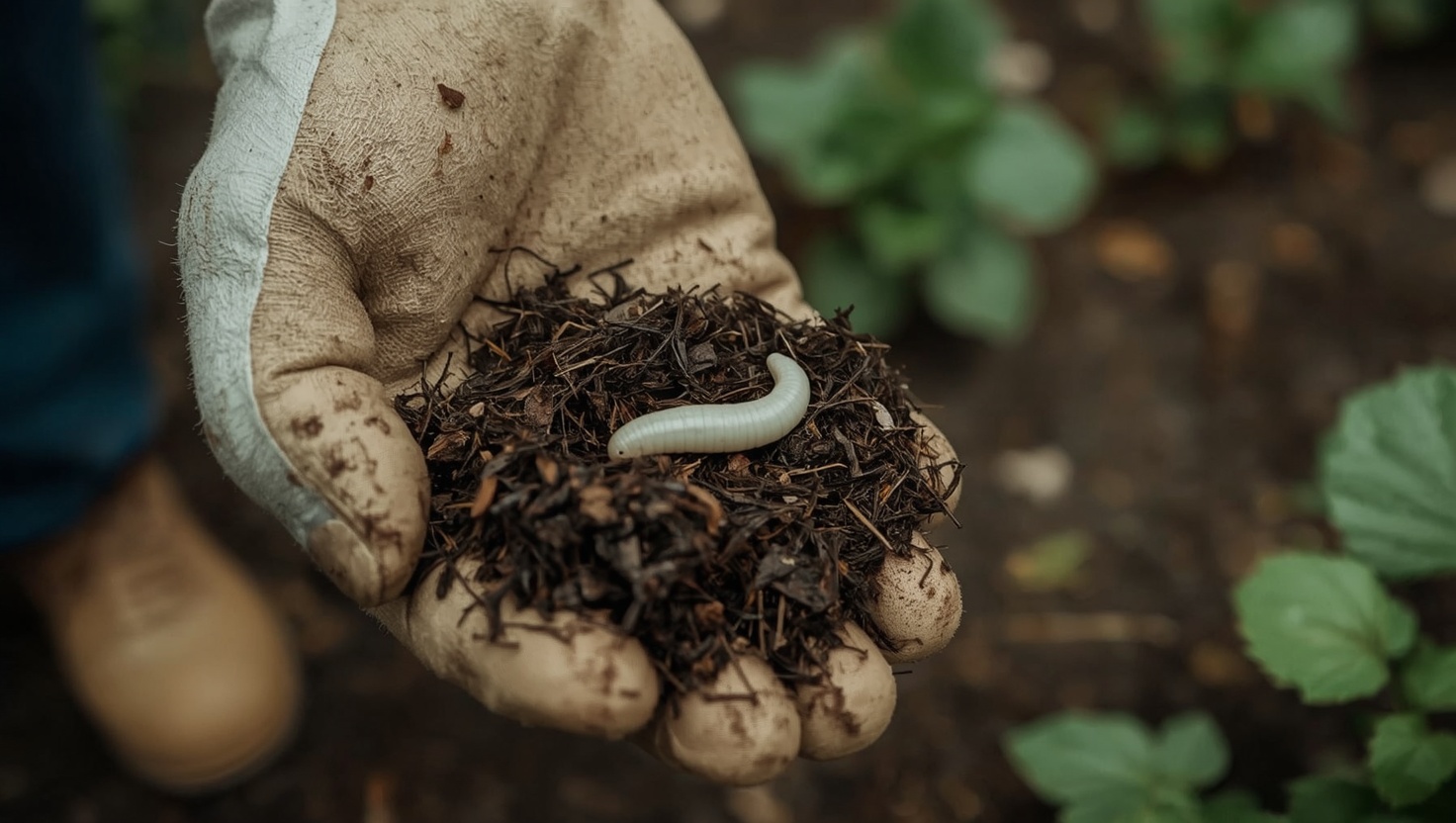 schädlinge im garten in der erde